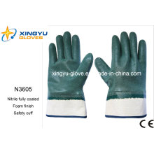 Jersey Liner Nitrile Foam Safety Work Gloves (N3605)